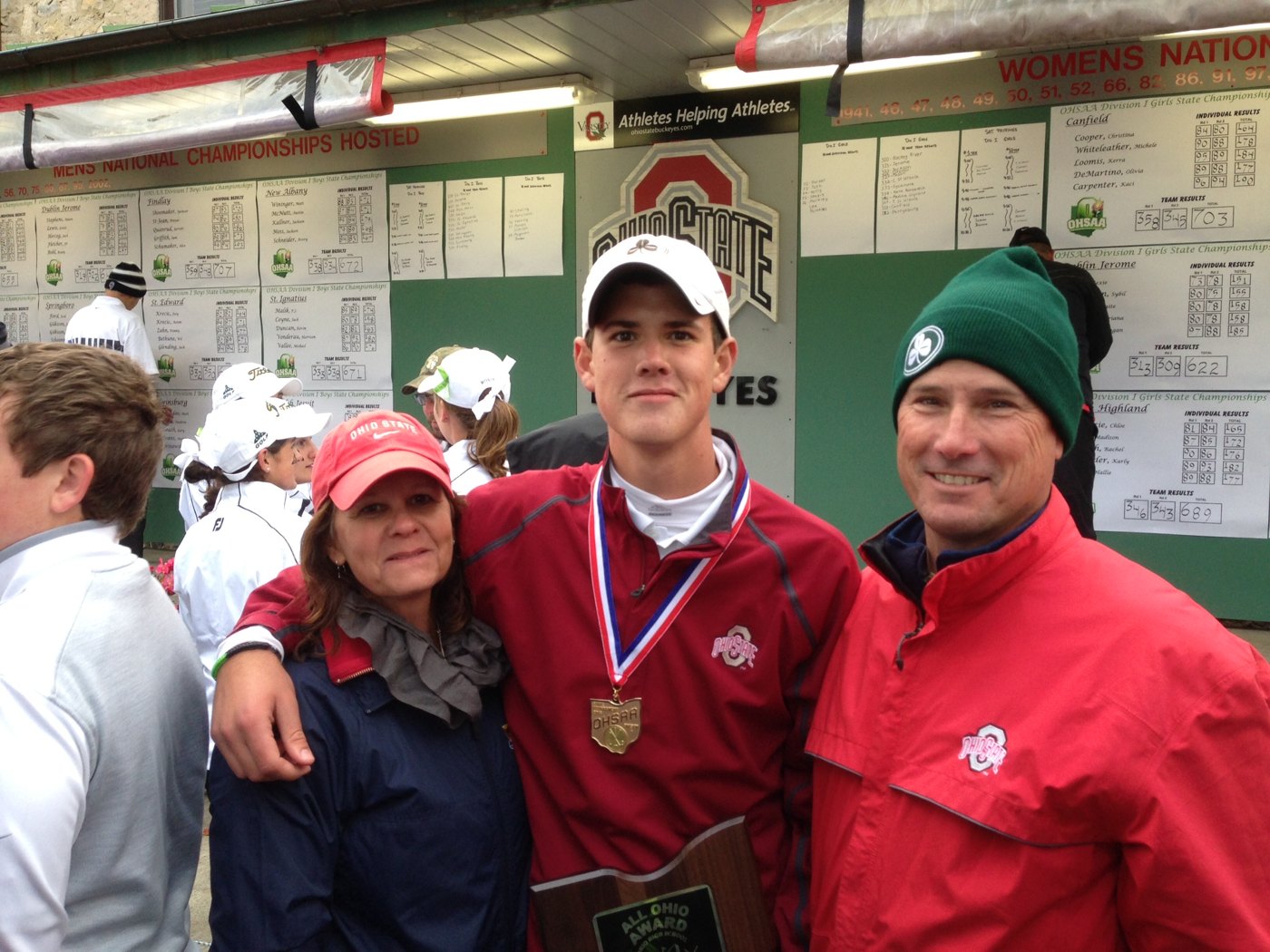 Nick with his state championship medal